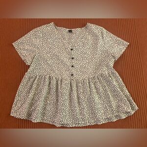 SHEIN Curve 1X Women’s Babydoll Blouse